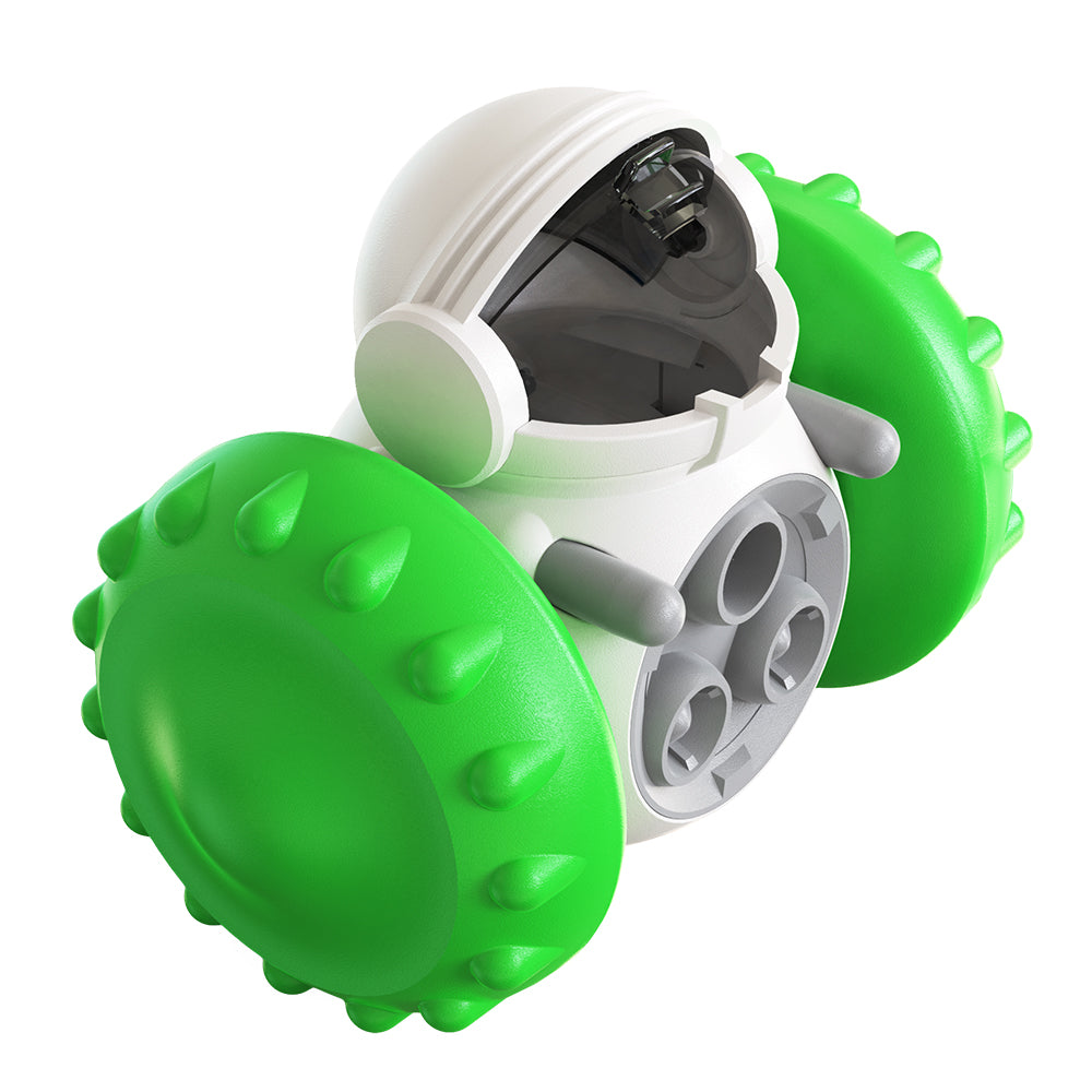 LSC-01 Food Dispensing Cat Chew Toy Interactive Tumbler Dogs Moving Toys Funny Exercise Kitten Teaser Toys for Indoor Pets (with FDA, BPA-Free) - Green LSC-01 Food Dispensing Cat Chew Toy Interactive Tumbler Dogs Moving Toys Funny Exercise Kitten Teaser Toys for Indoor Pets (with FDA, BPA-Free) - Green